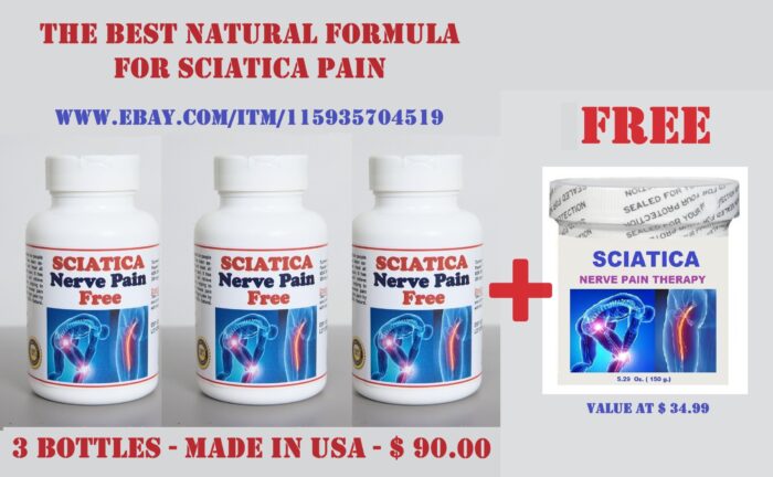 SCIATICA - NERVE PAIN - 360 Capsules - arthritis, osteoarthritis, JOINT MUSCLE PAIN RELIEF