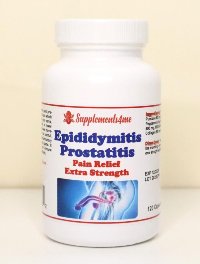 PROSTATITIS & EPIDIDYMITIS PAIN RELIEF - EXTRA STRENGTH - 120 Caps - MADE IN USA