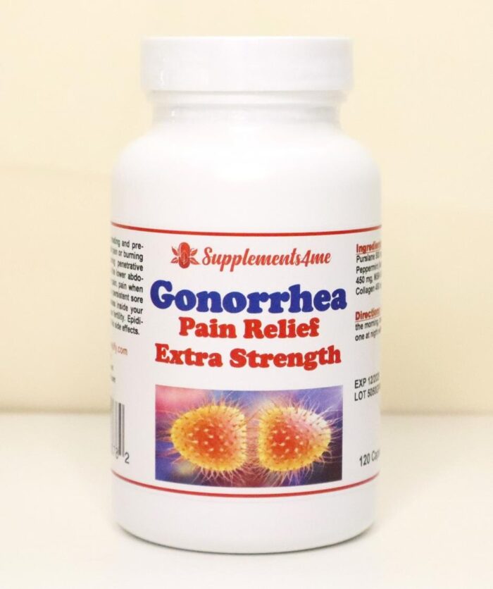 GONORRHEA PAIN RELIEF - EXTRA STRENGTH - 120 Caps - MADE IN USA