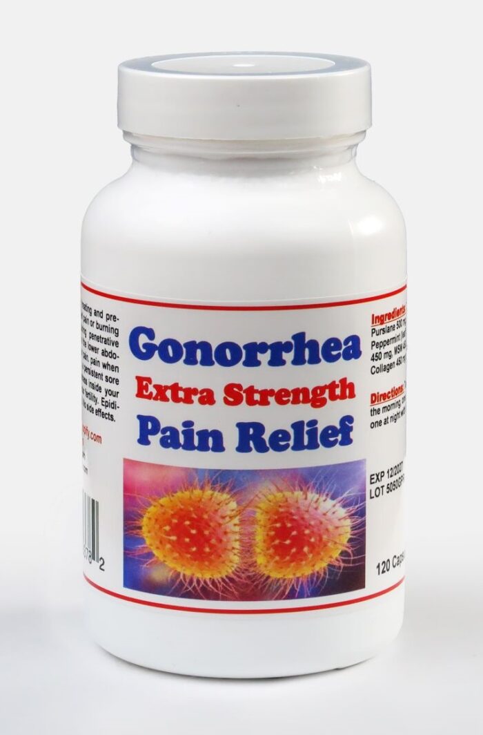 GONORRHEA PAIN RELIEF - EXTRA STRENGTH - 120 Caps - MADE IN USA